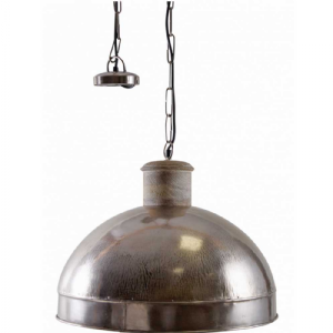 SUSPENSION METAL MARTELE ET BOIS