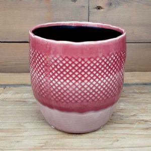 Cache Pot Filet Rose ⌀ 11 cm