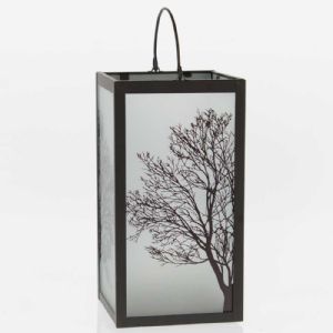 Lanterne lumineuse avec motifs arbres