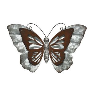 Papillon en fer et rouille