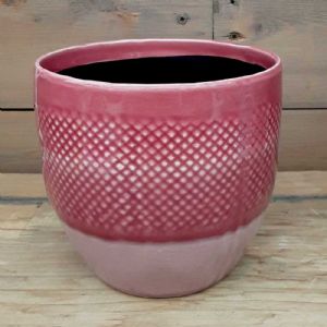 Cache Pot Filet Rose ⌀ 13 cm